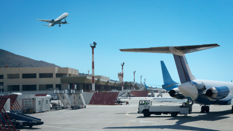 Airport In Rhodes Island Greece